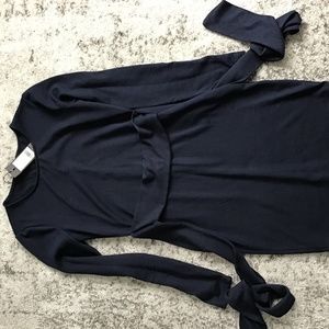 NEW Dynamite Marina blue Wrap around dress